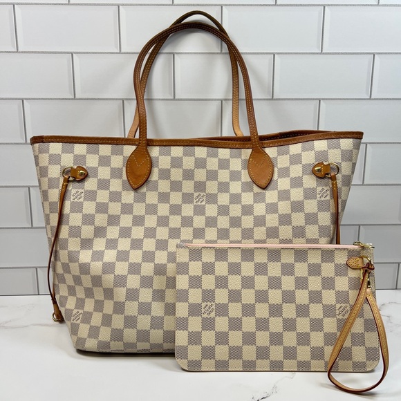 LV Louis Vuitton Neverfull MM Tote Handbag Shoulder Bag Purse - Picture 1 of 15
